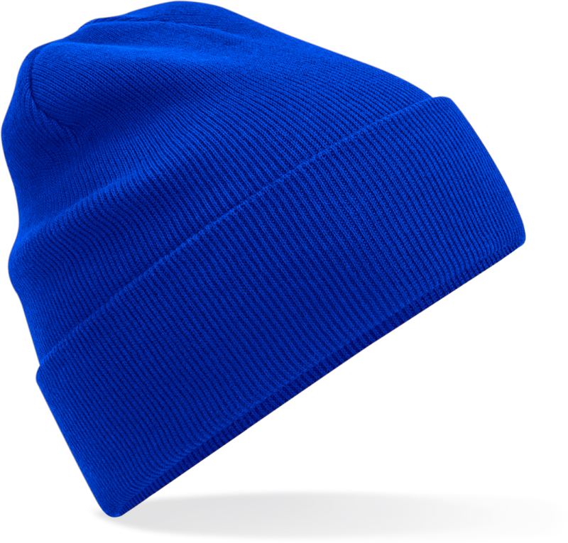 Levně Pletená čepice z bio bavlny - bright royal