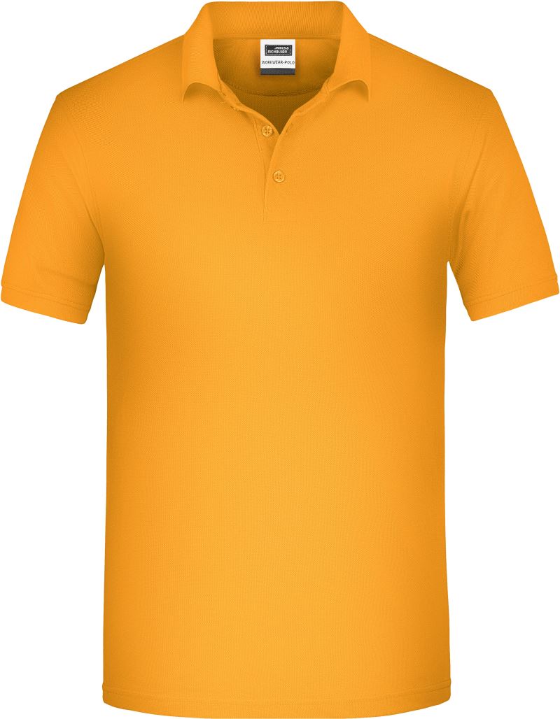 Levně Pánské pracovní bio piqué polo - gold yellow