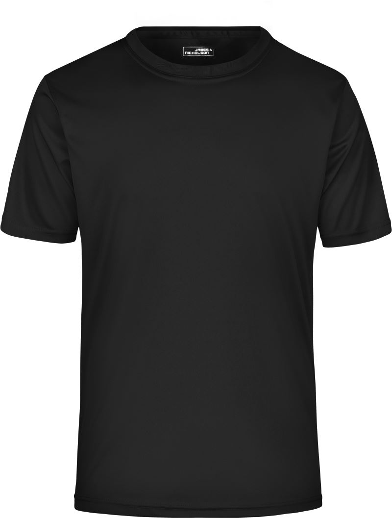 Pánské žerzejové sportovní tričko - black