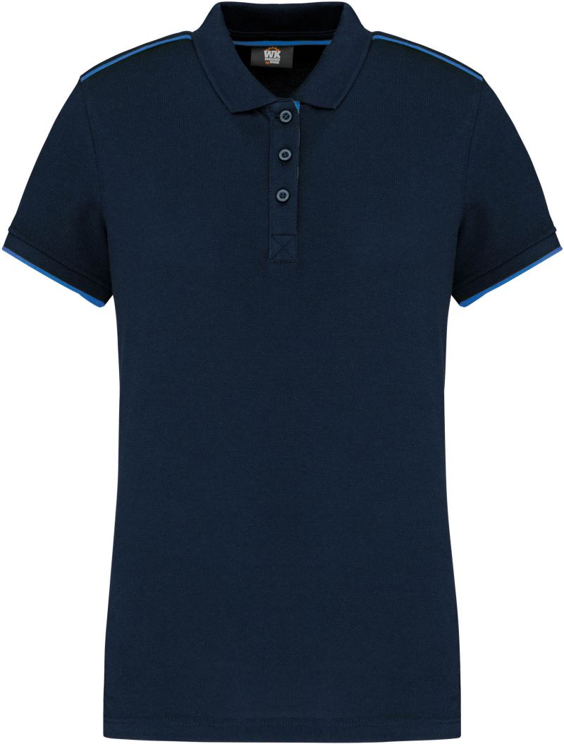 Levně Dámské pracovní piqué polo "Day-to-Day" - navy/light royal blue