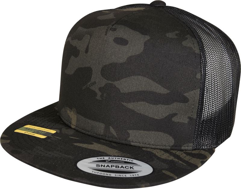 Levně 5 panelová Trucker kšiltovka - multicam black