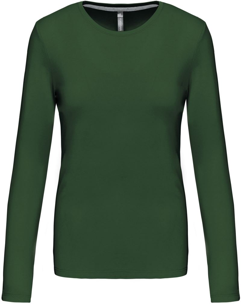 Levně Dámské tričko s dlouhým rukávem - forest green