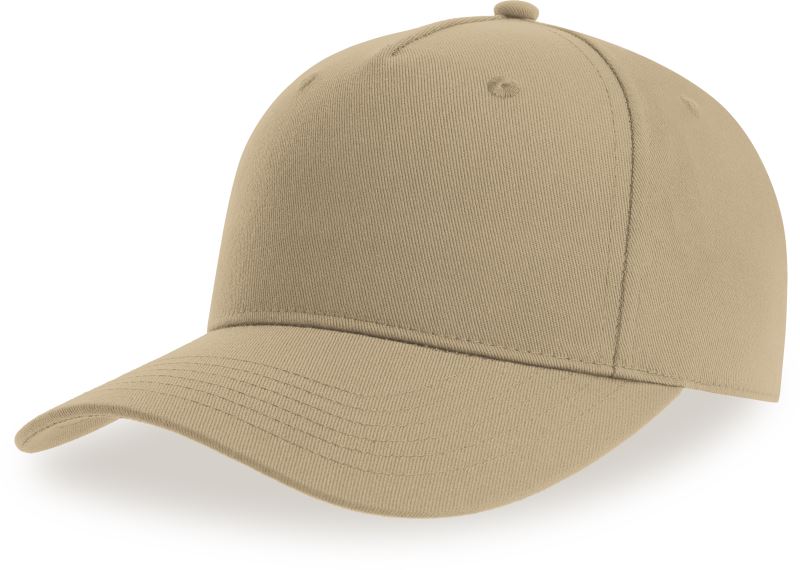 5 panelová baseballová kšiltovka - khaki