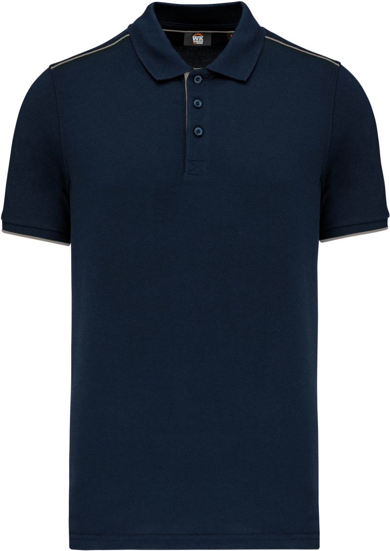 Levně Pánské pracovní piqué polo "Day-to-Day" - navy/silver