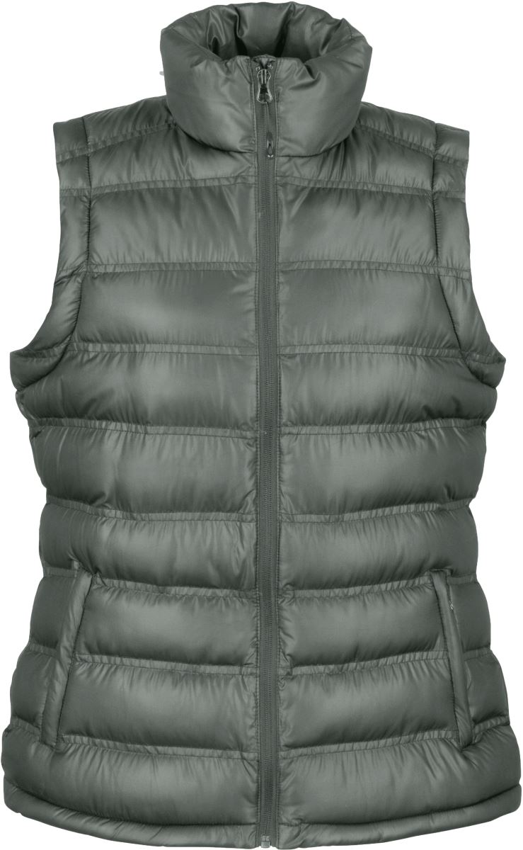 Levně Polstrovaná dámská vesta "IceBird" - frost grey
