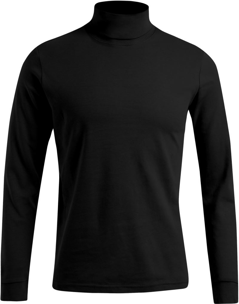 Levně Rolák s dlouhým rukávem - black