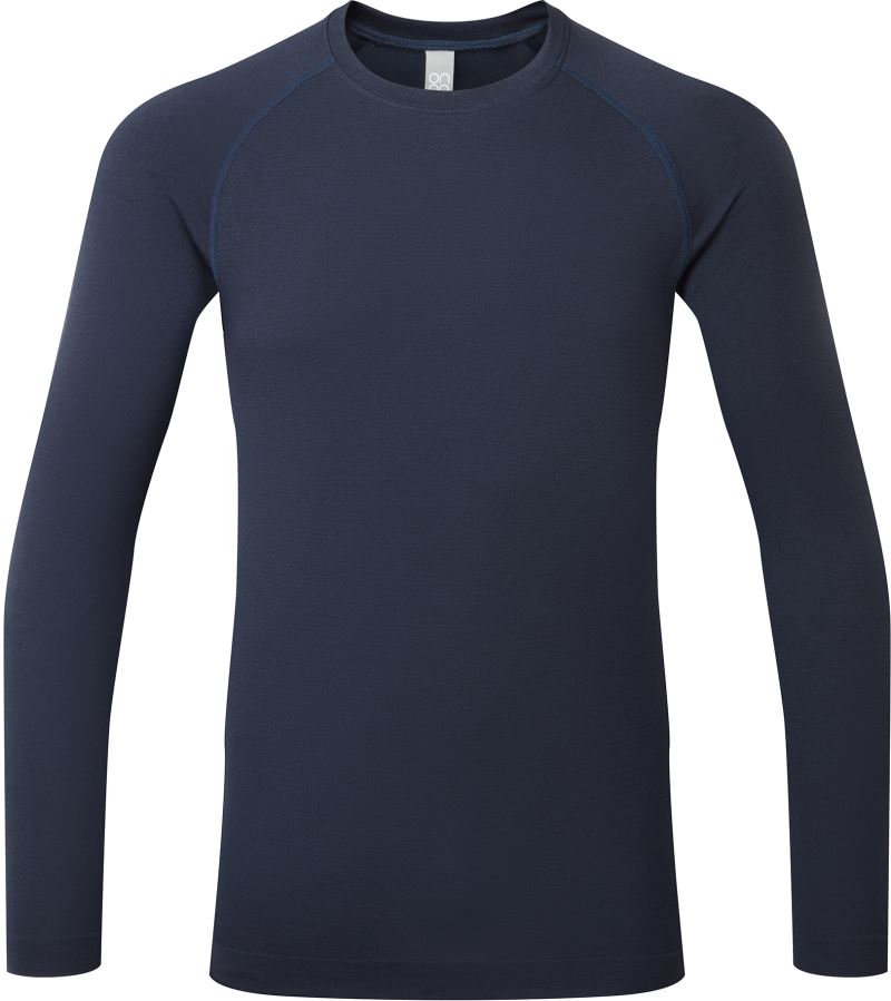 Levně Pánské tričko s dlouhým rukávem - navy heather