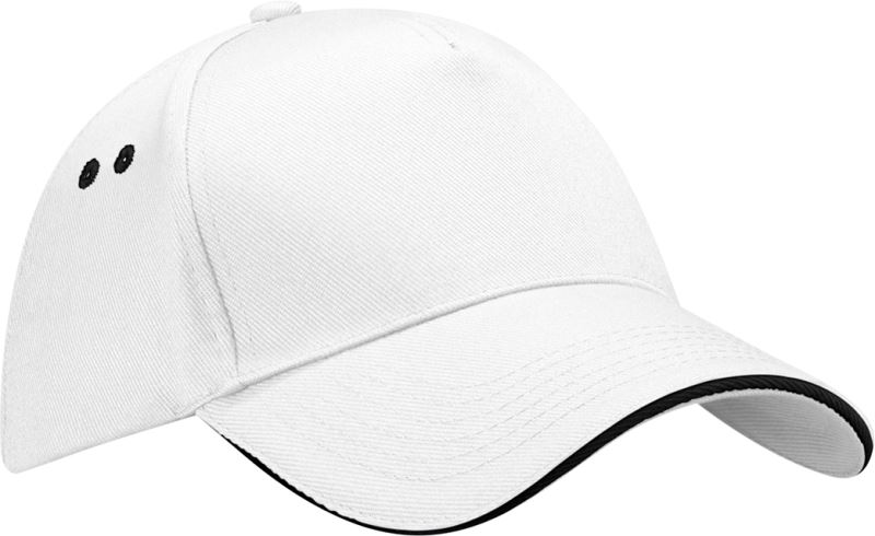Levně 5 panelová sandwich kšiltovka - white/black