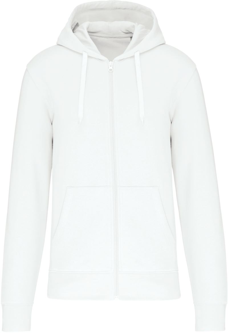 Levně Eco-friendly mikina s kapucí - white