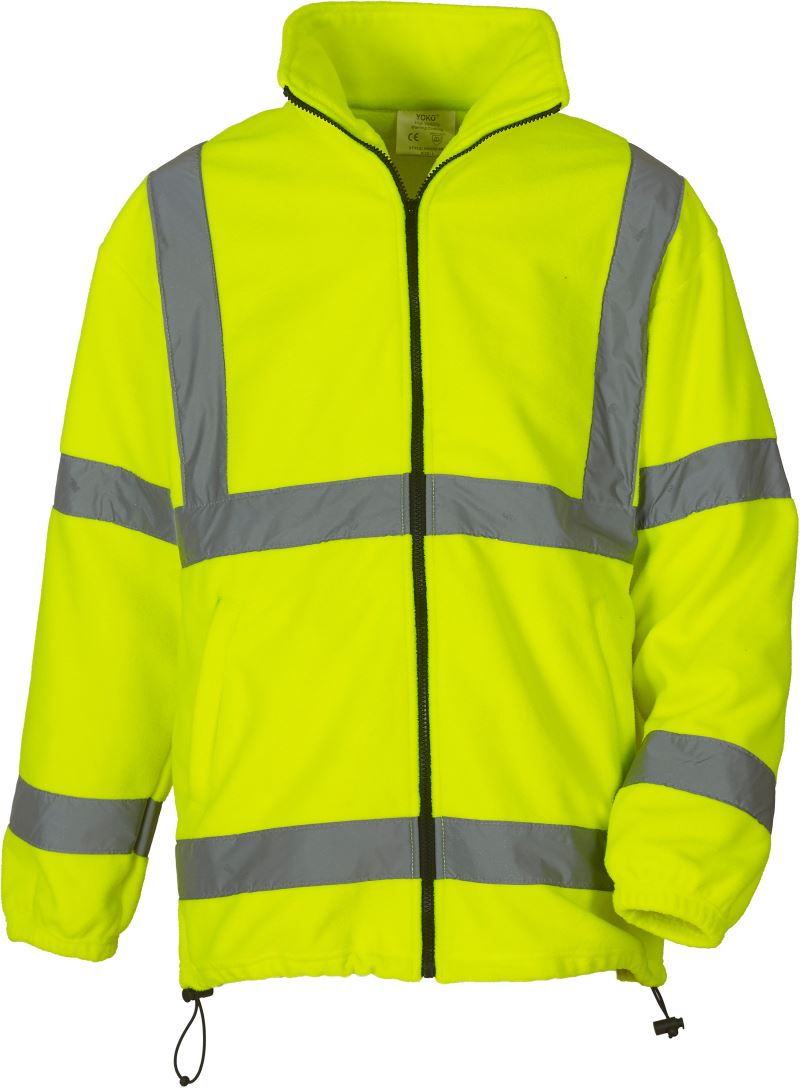 Levně Hi-Vis Fleecová Bunda - hi vis yellow