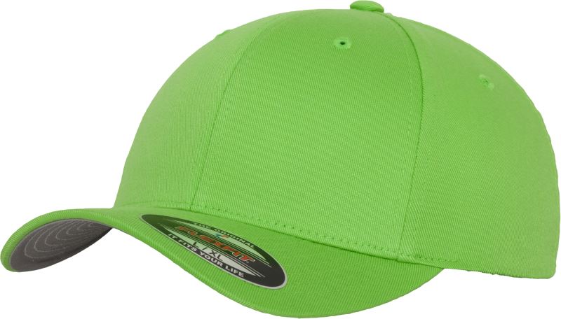 Levně 6 panelová vlněná česaná kšiltovka Flexfit - fresh green