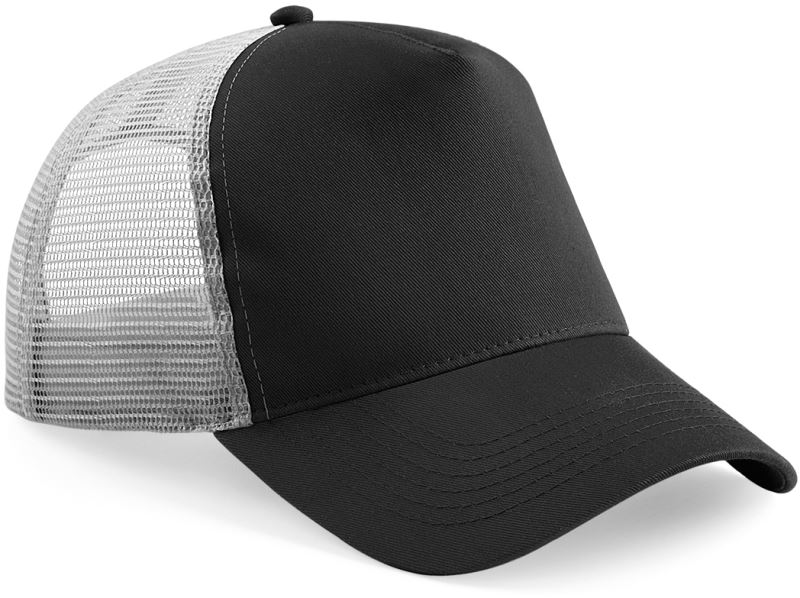 Levně 5 panelová Trucker kšiltovka - black/light grey