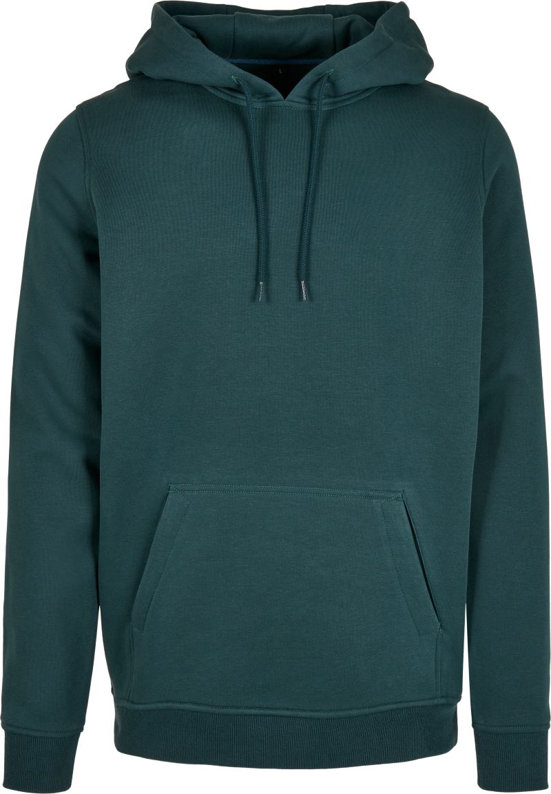 Levně Mikina s kapucí z těžké bavlny - bottle green