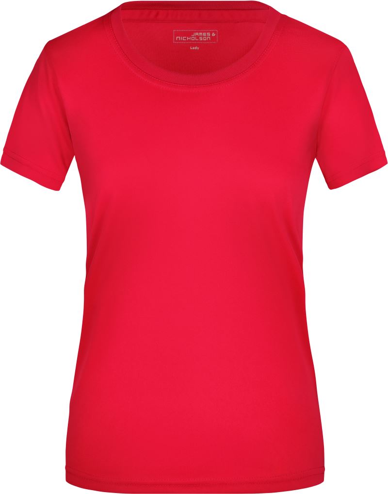 Levně Dámské žerzejové sportovní tričko - red