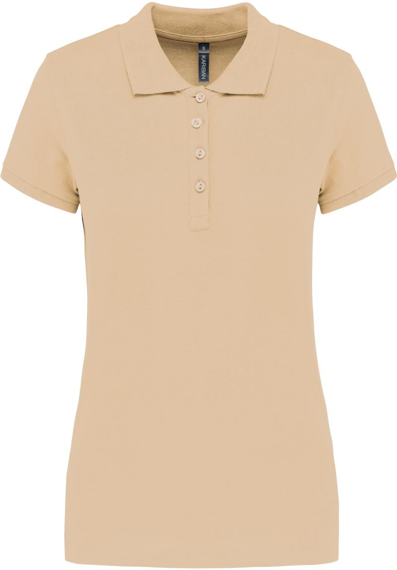 Levně Dámské piqué polo - light sand