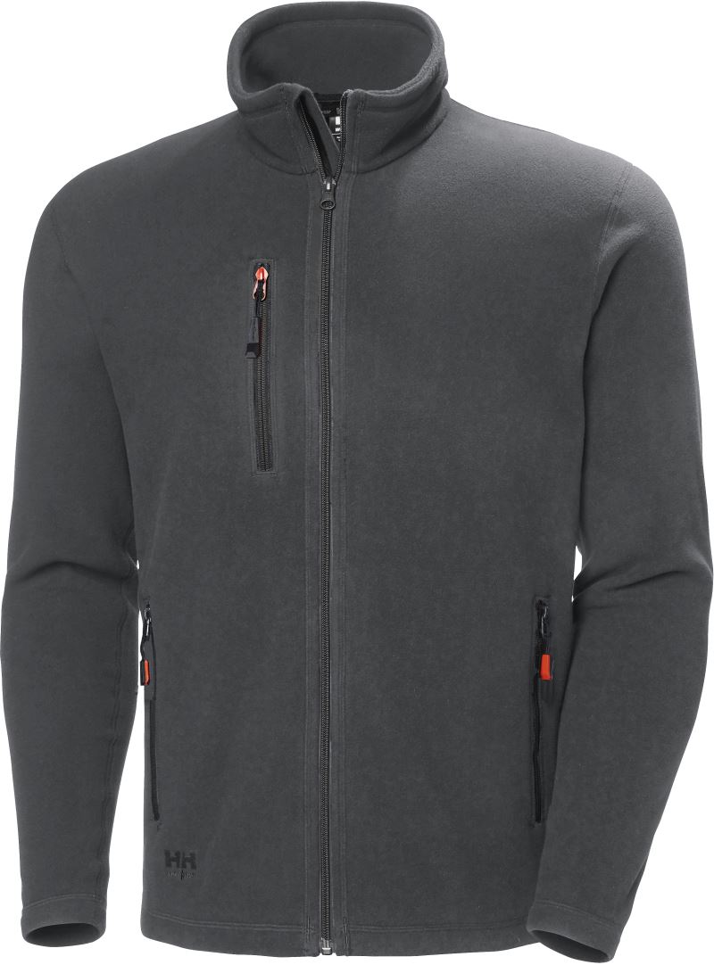 Levně Fleecová pracovní bunda "Oxford" - dark grey