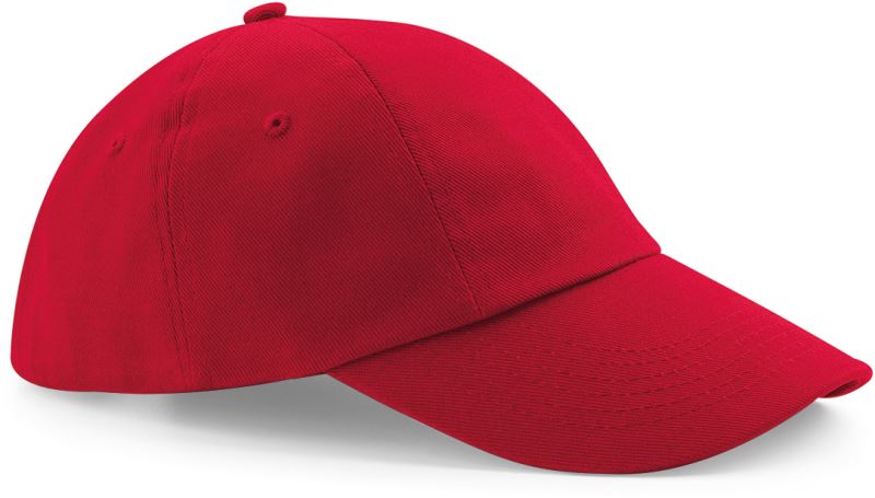 6 panelová nízkoprofilová kšiltovka - classic red