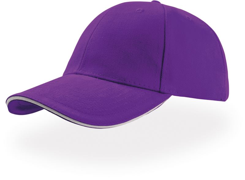 Levně 6 panelová kšiltovka "Liberty Sandwich" - violet/white