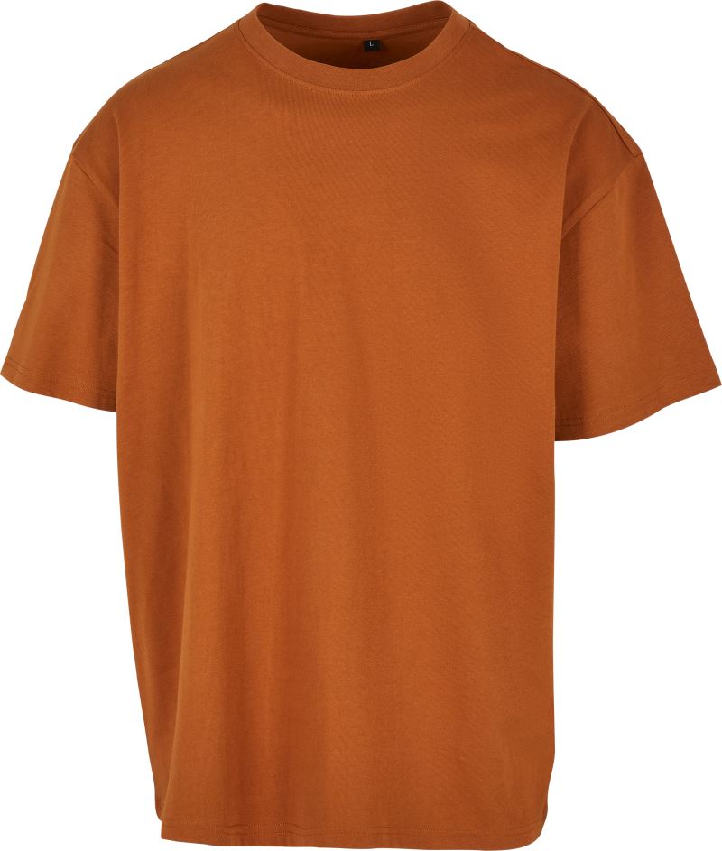 Levně Oversize tričko z těžké bavlny - toffee
