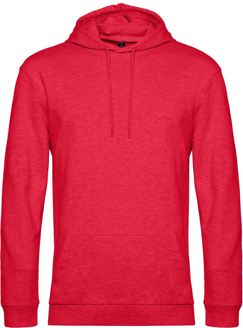 Levně Pánská mikina s kapucí - heather red