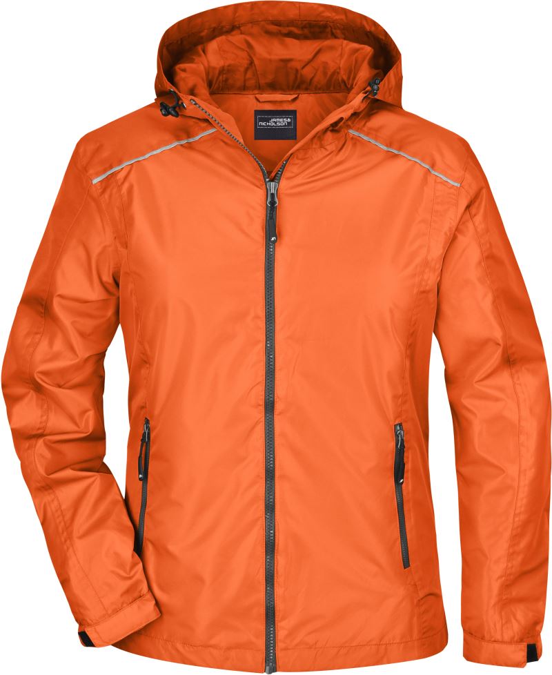 Levně Dámská bunda do deště - orange/carbon