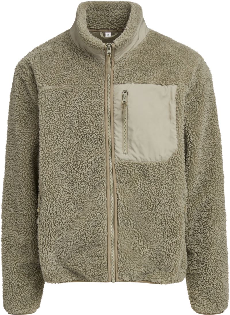 Levně Unisex fleecová bunda "Bonded Sherpa" - pale olive