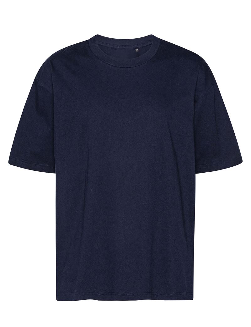 Levně Oversize bio IC tričko "Tiger" - navy