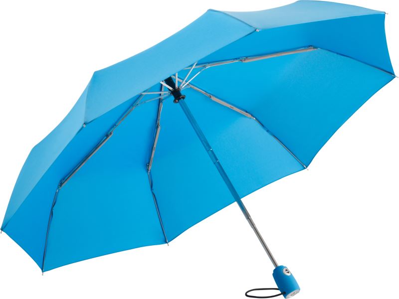 Levně Mini skládací deštník AOC - cyan