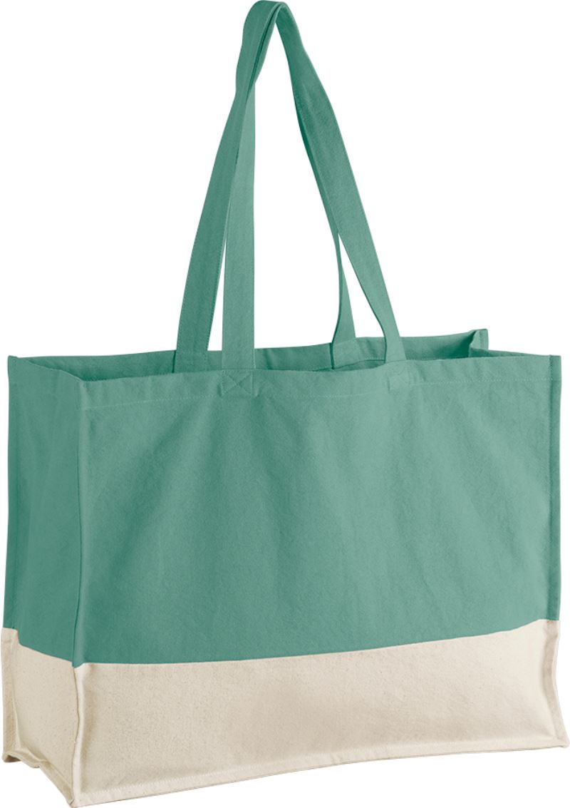 EarthAware® taška z bio bavlny - natural/sage green