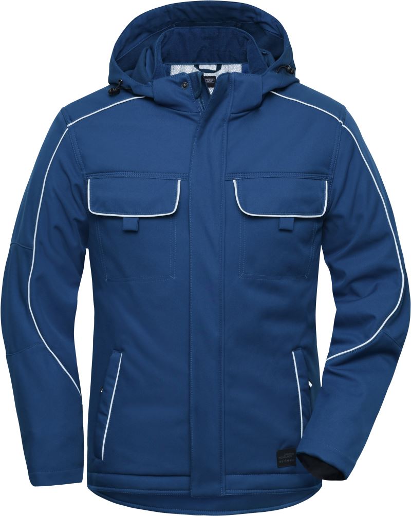 Levně Pracovní softshellová polstrovaná bunda - Solid - dark royal