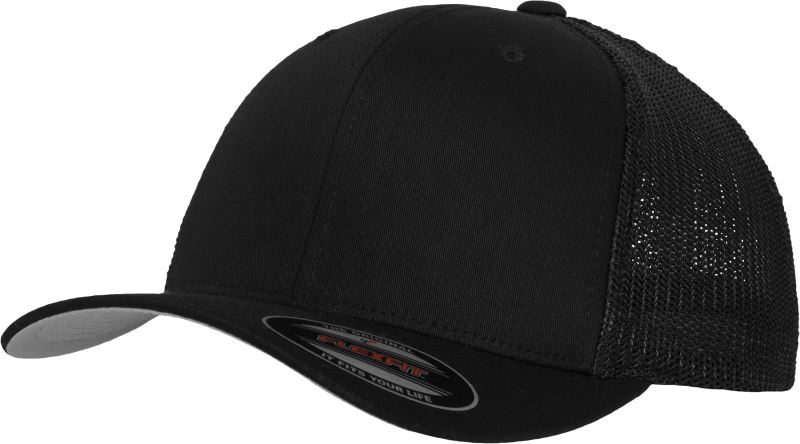 Levně 6 panelová Trucker kšiltovka "Mesh" - black