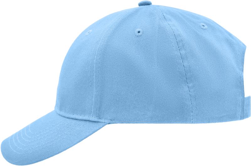 Levně Broušená 6 panelová kšiltovka - light blue