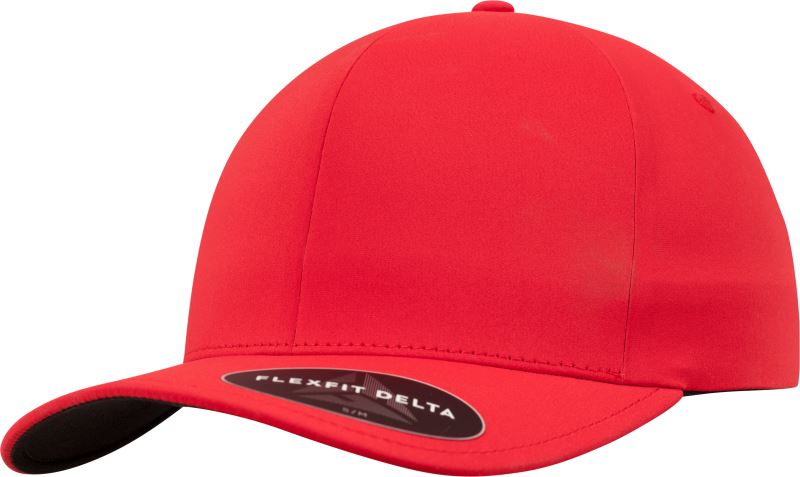 Levně 6 panelová kšiltovka "Delta" - red
