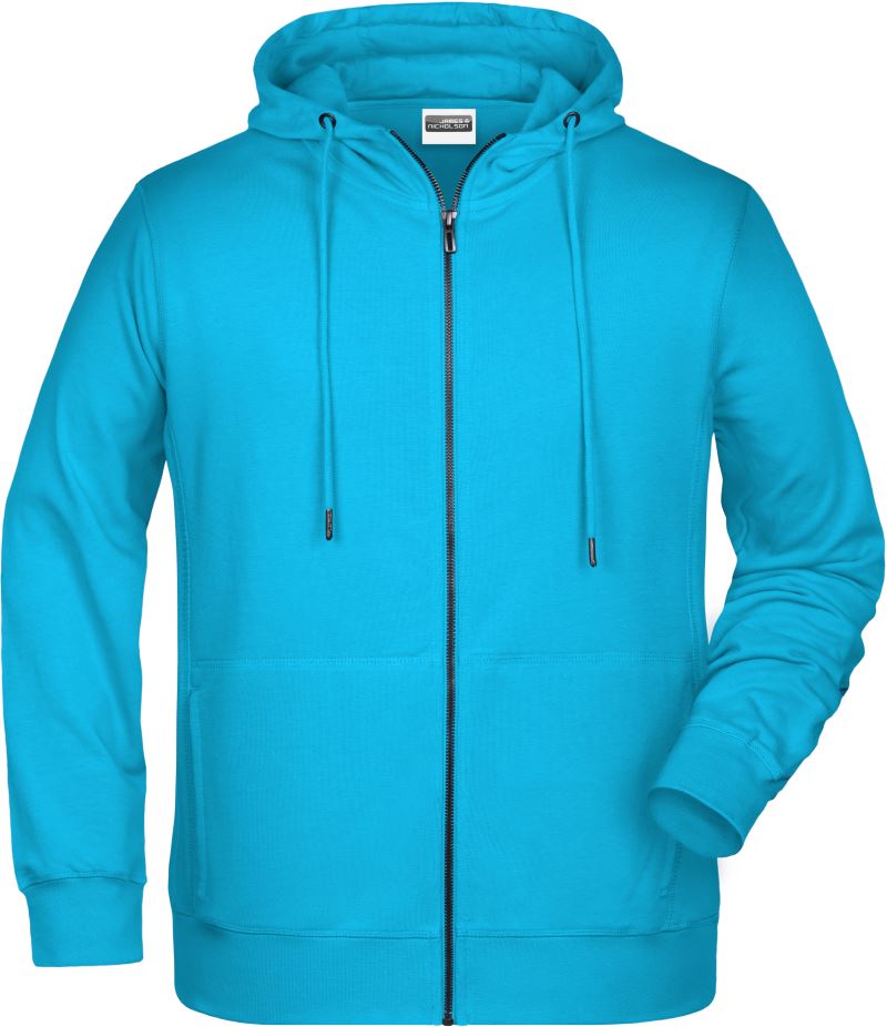 Levně Pánská mikina s kapucí - turquoise