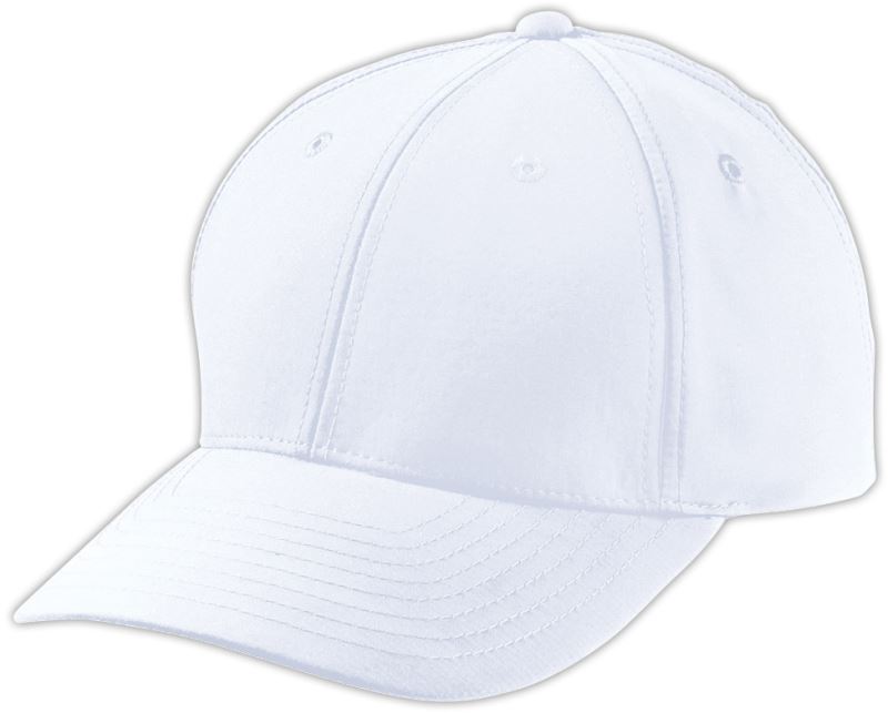 Levně 6 panelová polyesterová kšiltovka z mikrovlákna - white