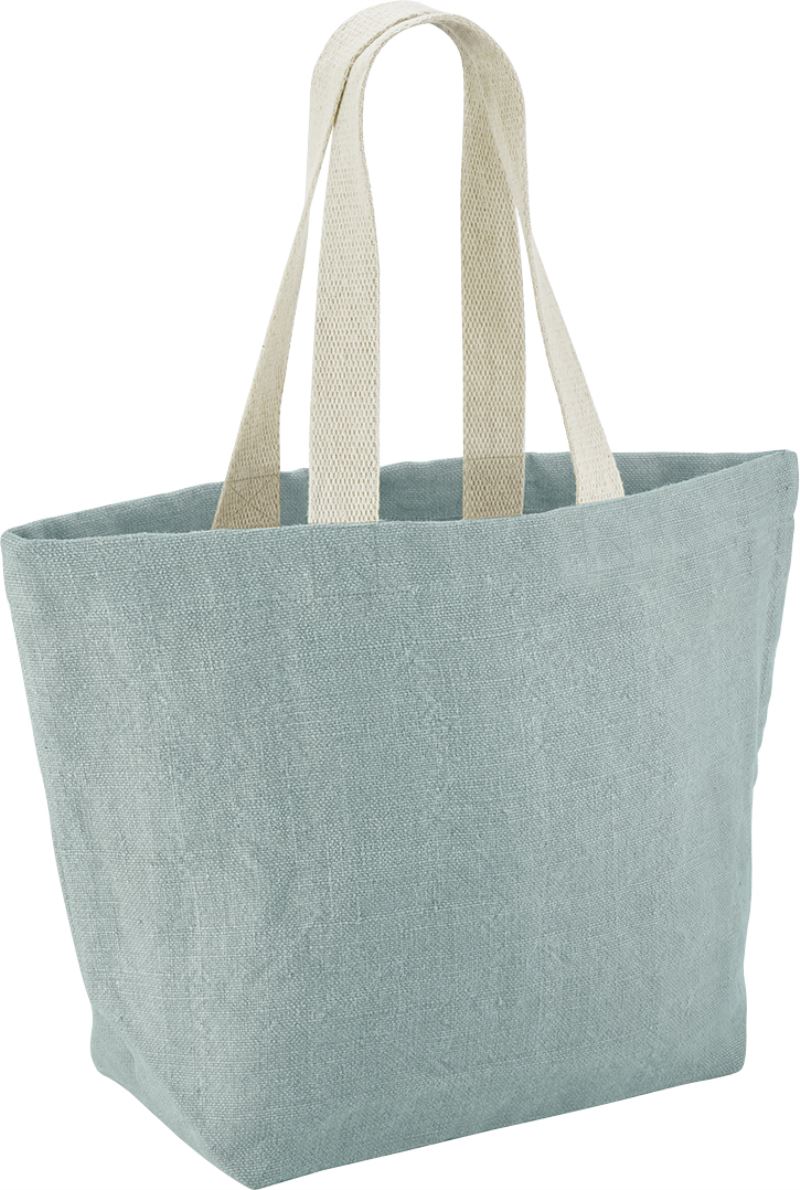 Levně Jutová nákupní taška - duck egg blue