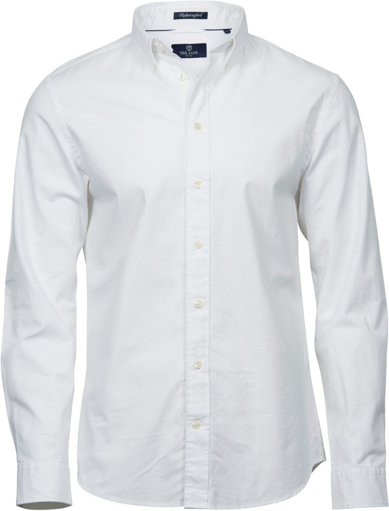 Levně Košile Oxford Perfect s dlouhým rukávem - white