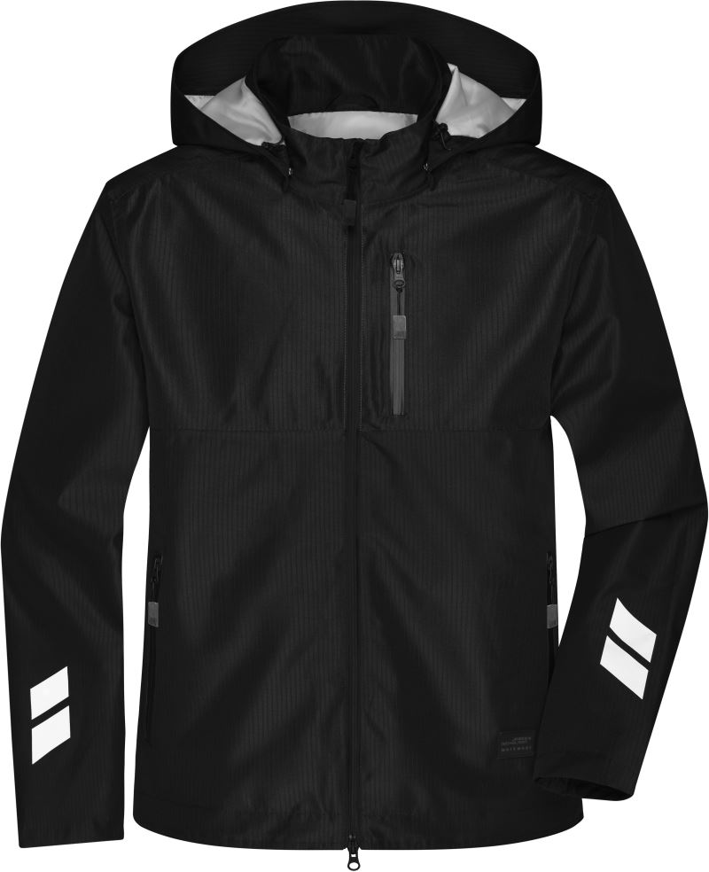 Levně Pracovní hardshellová bunda - black/black