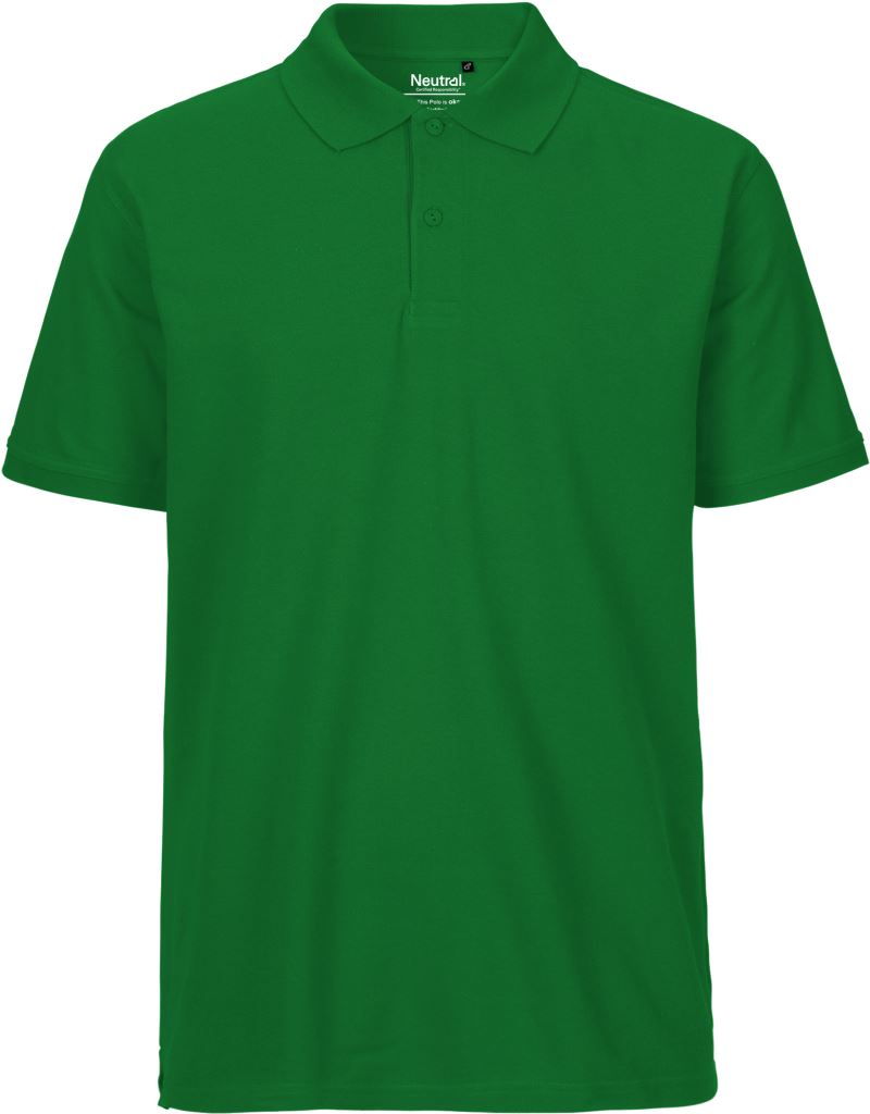 Levně Pánské piqué polo z bio bavlny - green