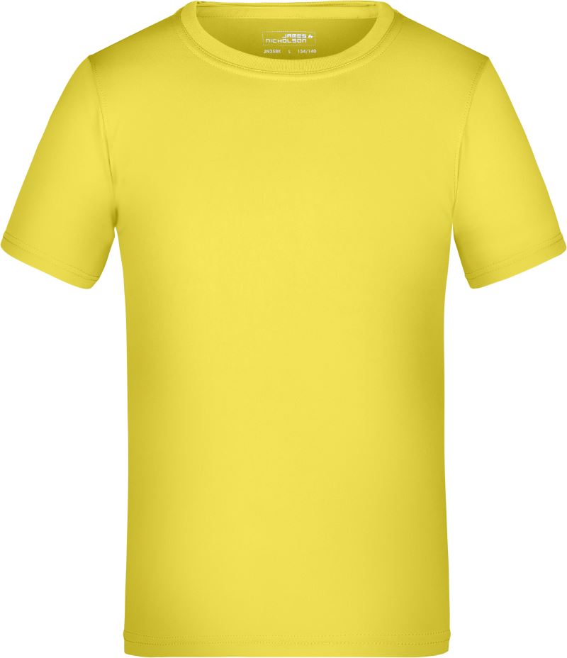 Levně Dětské žerzejové sportovní tričko - yellow