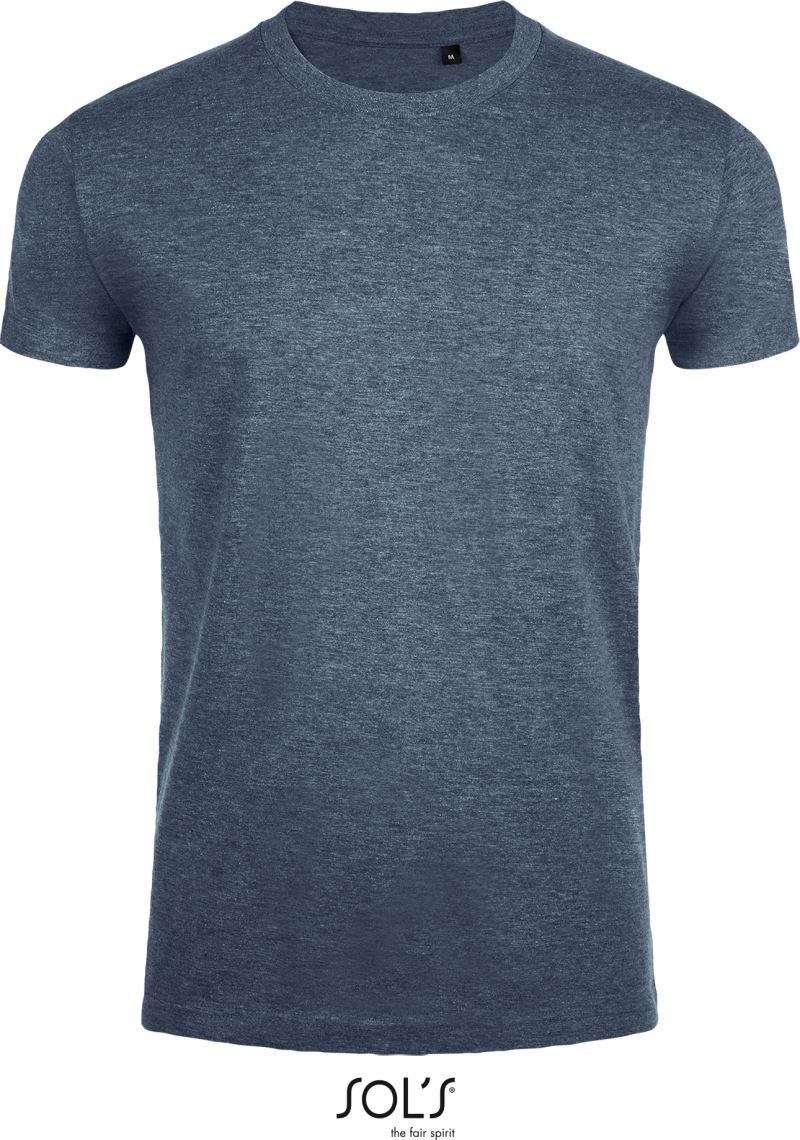 Levně Pánské tričko "Slim Fit" - heather denim