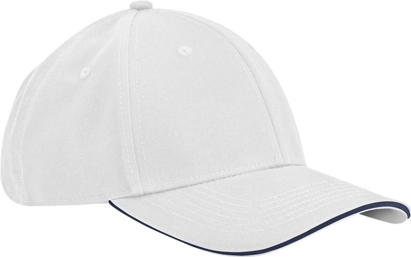 Levně 6 panelová kšiltovka EarthAware® - white/french navy