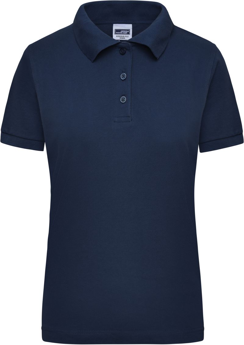 Dámské pracovní piqué polo z těžké bavlny - navy