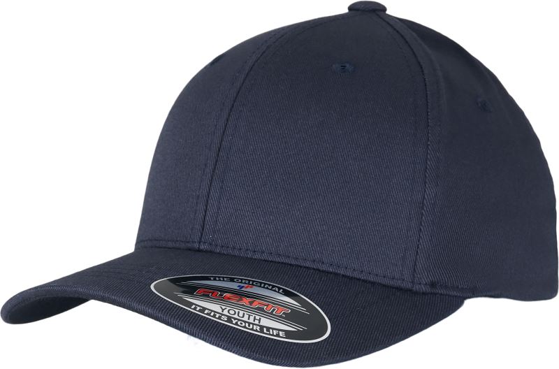 Levně 6 panelová vlněná česaná kšiltovka Flexfit - dark navy/dark navy