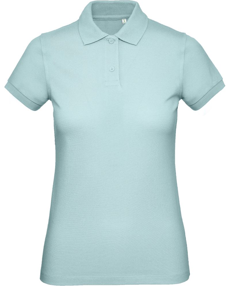 Levně Dámské piqué polo z bio bavlny - millennial mint