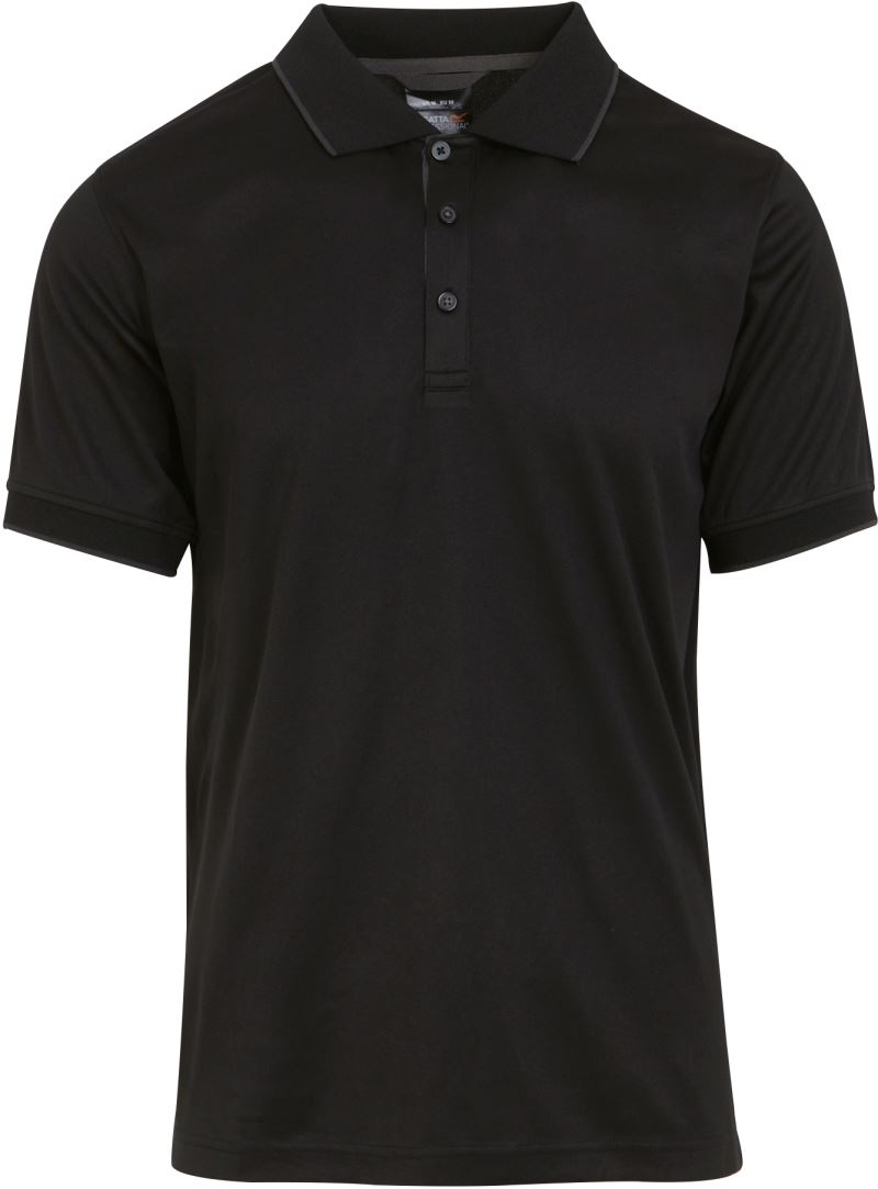 Levně Piqué polo "Navigate" - black/seal grey