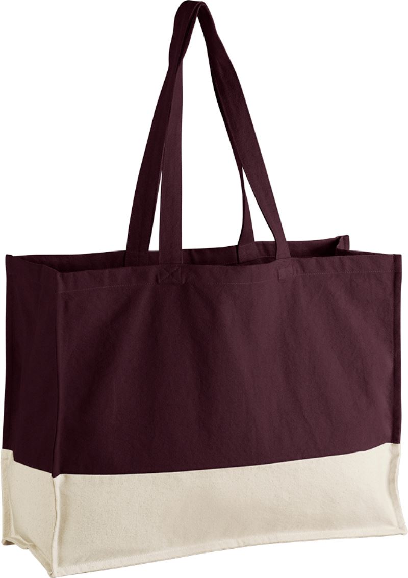EarthAware® taška z bio bavlny - oxblood/natural
