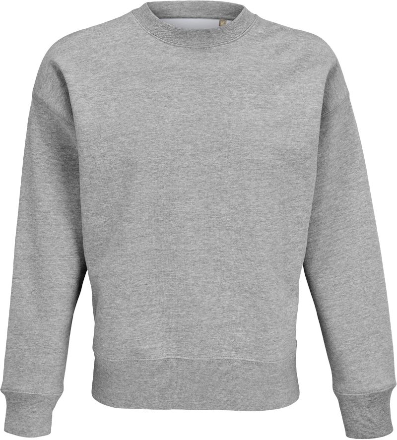 Levně Oversize mikina - grey melange