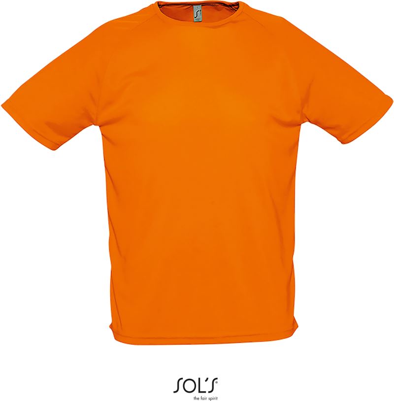 Levně Pánské raglánové sportovní tričko - orange