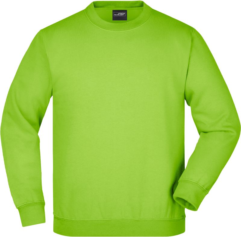 Levně Dětská mikina z těžké bavlny - lime green